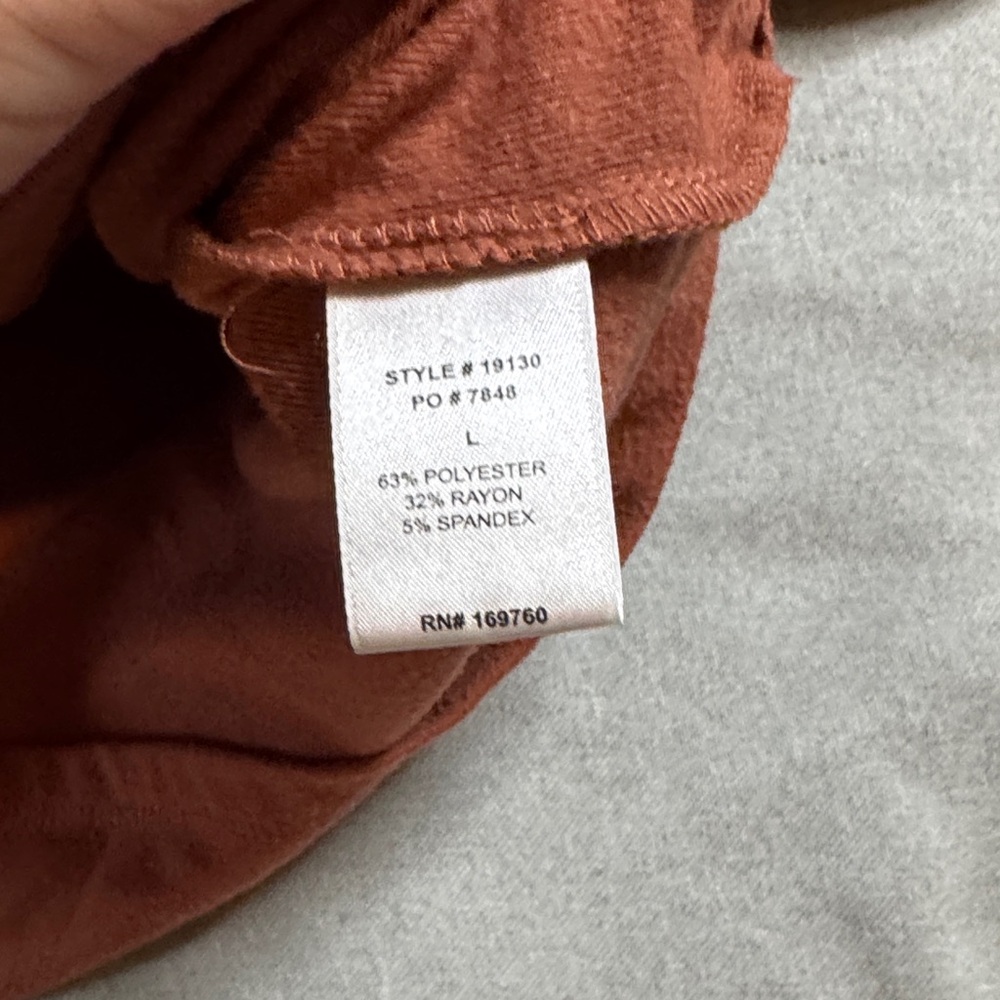 BE COOL Long Sleeve Crewneck Top in Rusty Terracotta - Picture 3 of 5